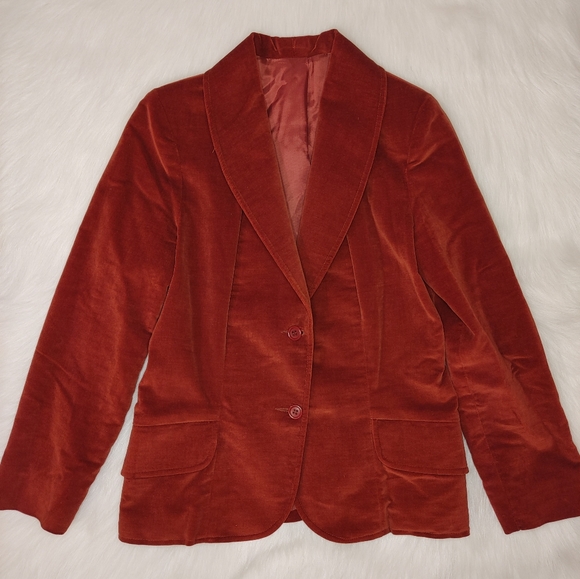 Vintage MJ Concepts in Sportswear 70's Burgundy Blazer - Picture 2 of 12